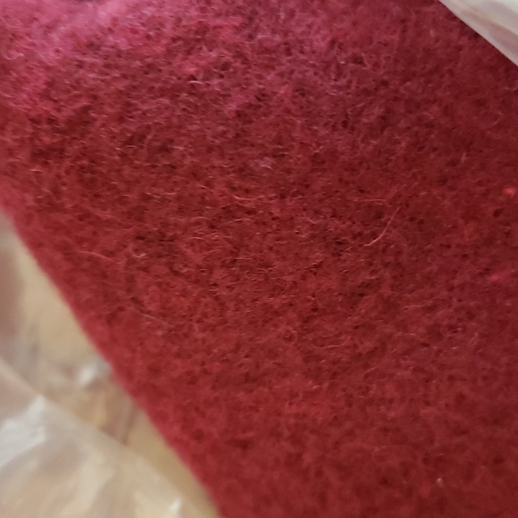 NEW J. Crew Wool Blend Lady Coat Warm Burgundy Fitted Winter - Picture 10 of 14